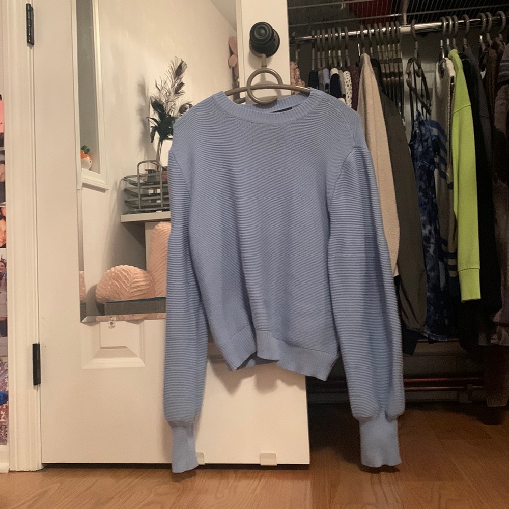 balloon sleeve sweater